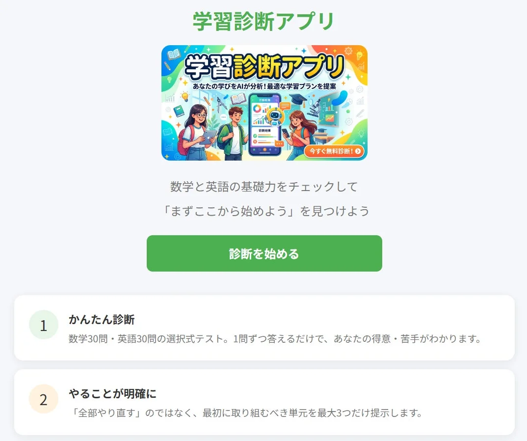 学習診断アプリの紹介